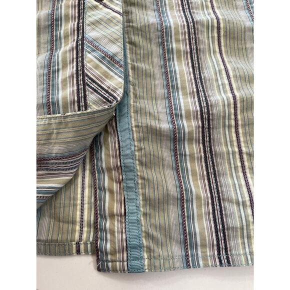 Tsunami Western Pearl Button Snap Close Blouse Shirt Striped Womens XL Rodeo - Picture 7 of 11